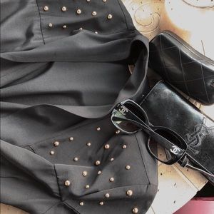 Chanel Black Rectangular Sunglasses Authentic